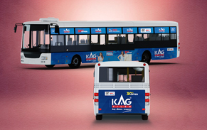 KAG Tiles Bus Sticker